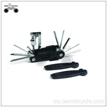 Black bike multi tool kits de reparación de mano